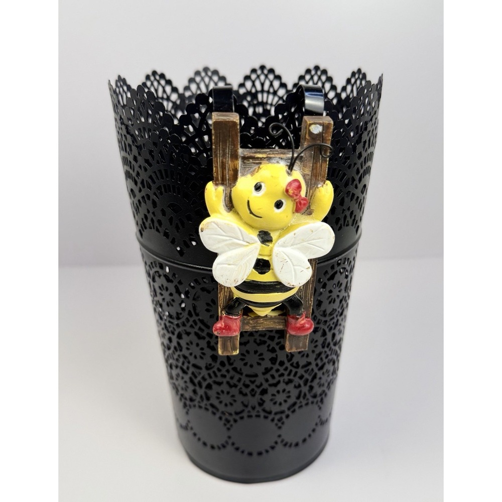 Bee Flower Pot Hugger Indoor/Outdoor Planter Home Garden Decor